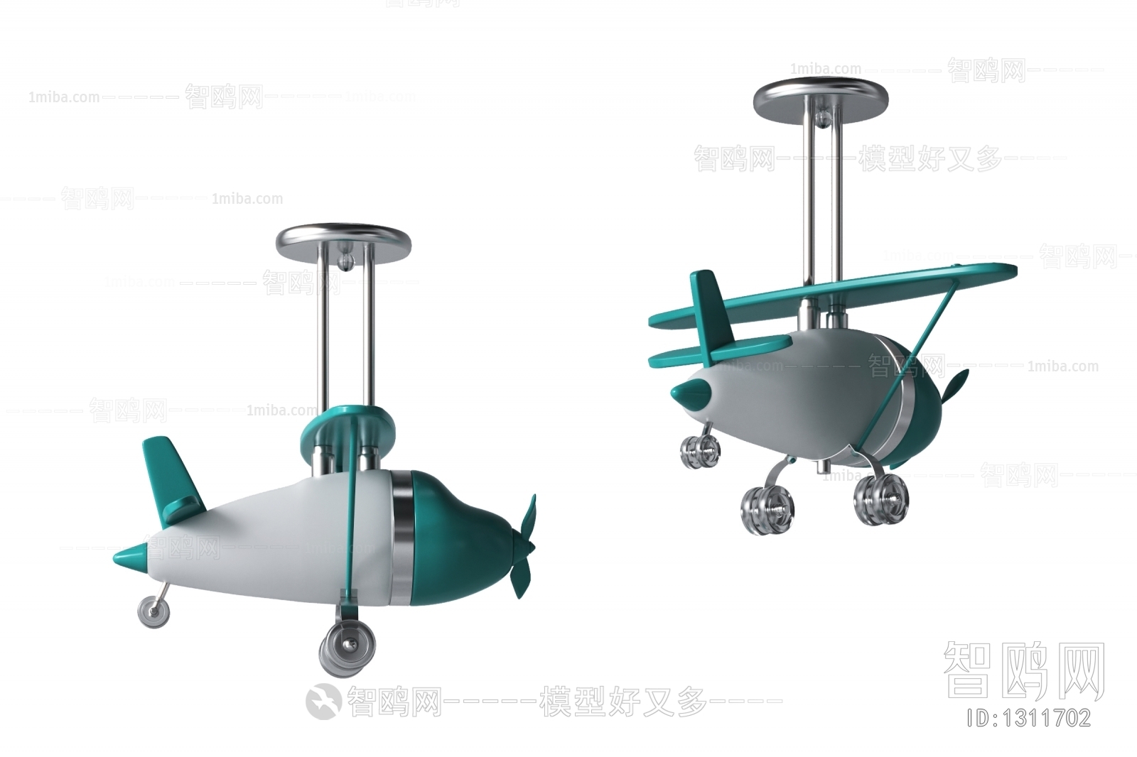 现代儿童飞机吊灯