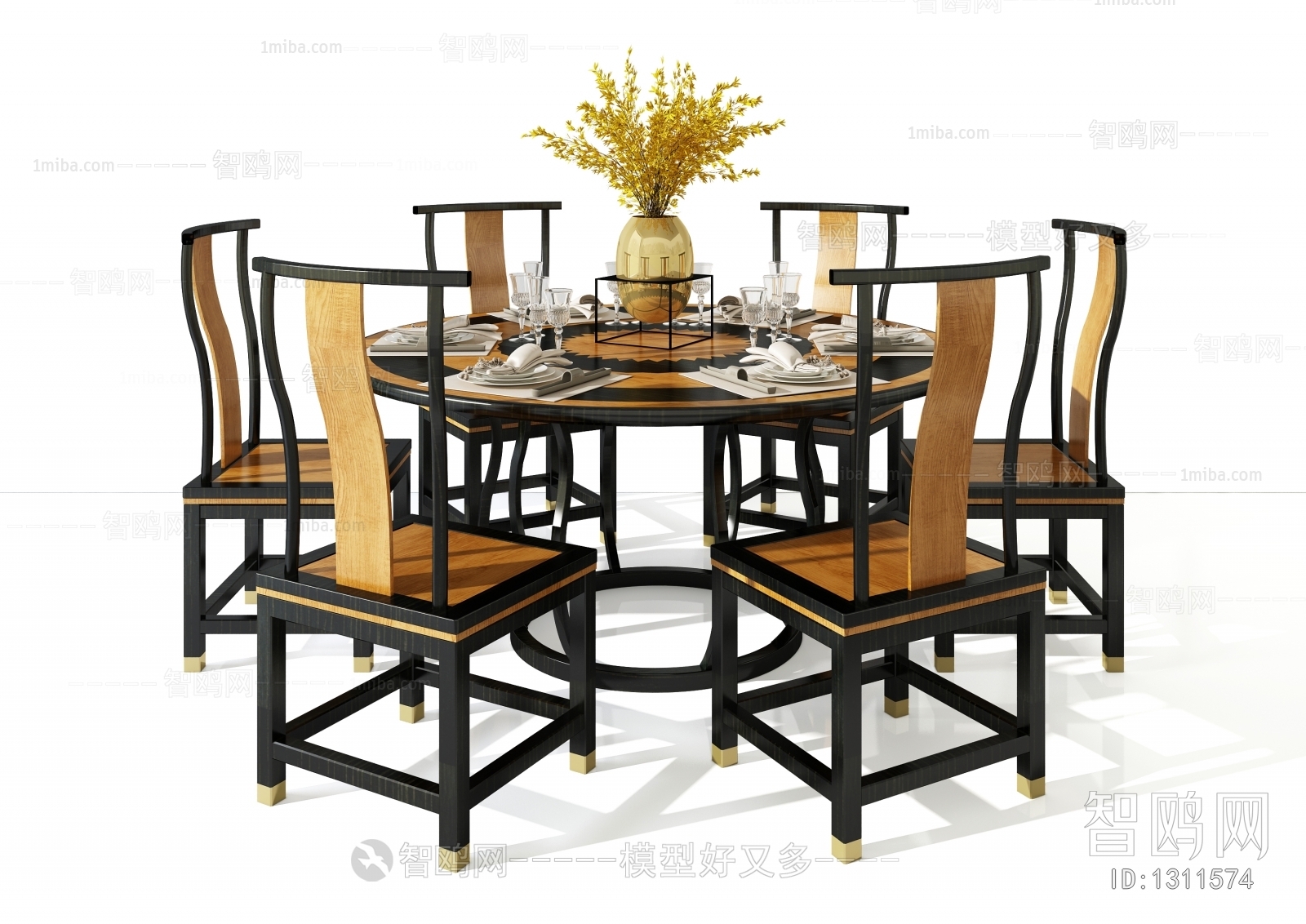 New Chinese Style Dining Table And Chairs