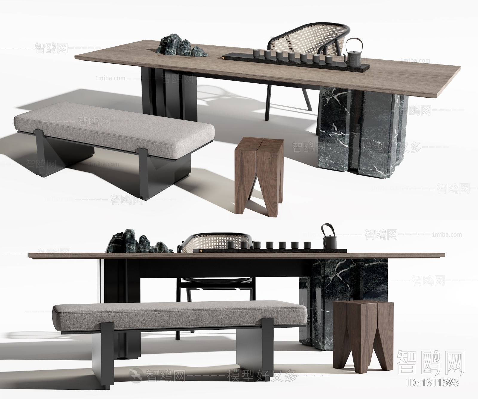 现代茶桌椅组合