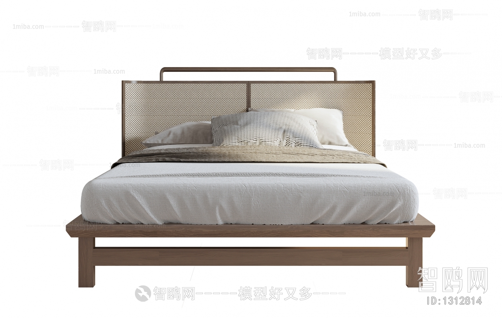 Wabi-sabi Style Double Bed