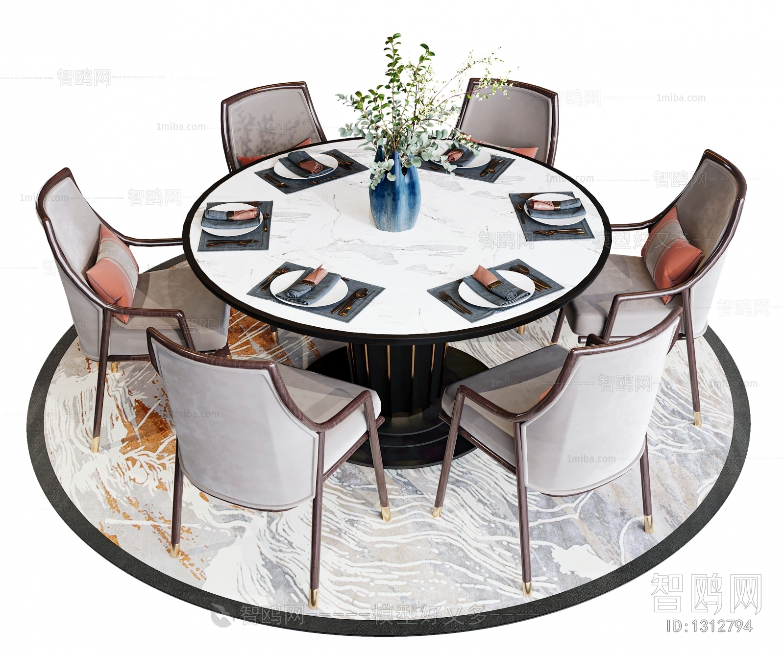 New Chinese Style Dining Table And Chairs