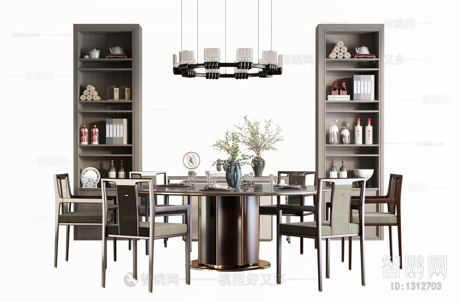 New Chinese Style Dining Table And Chairs