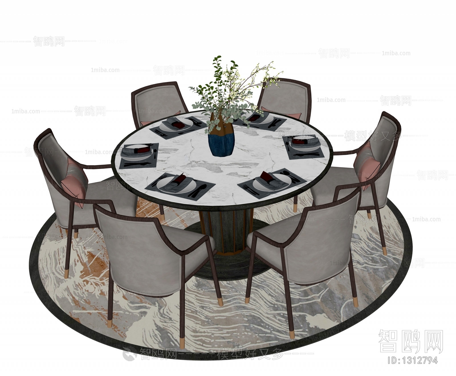 New Chinese Style Dining Table And Chairs