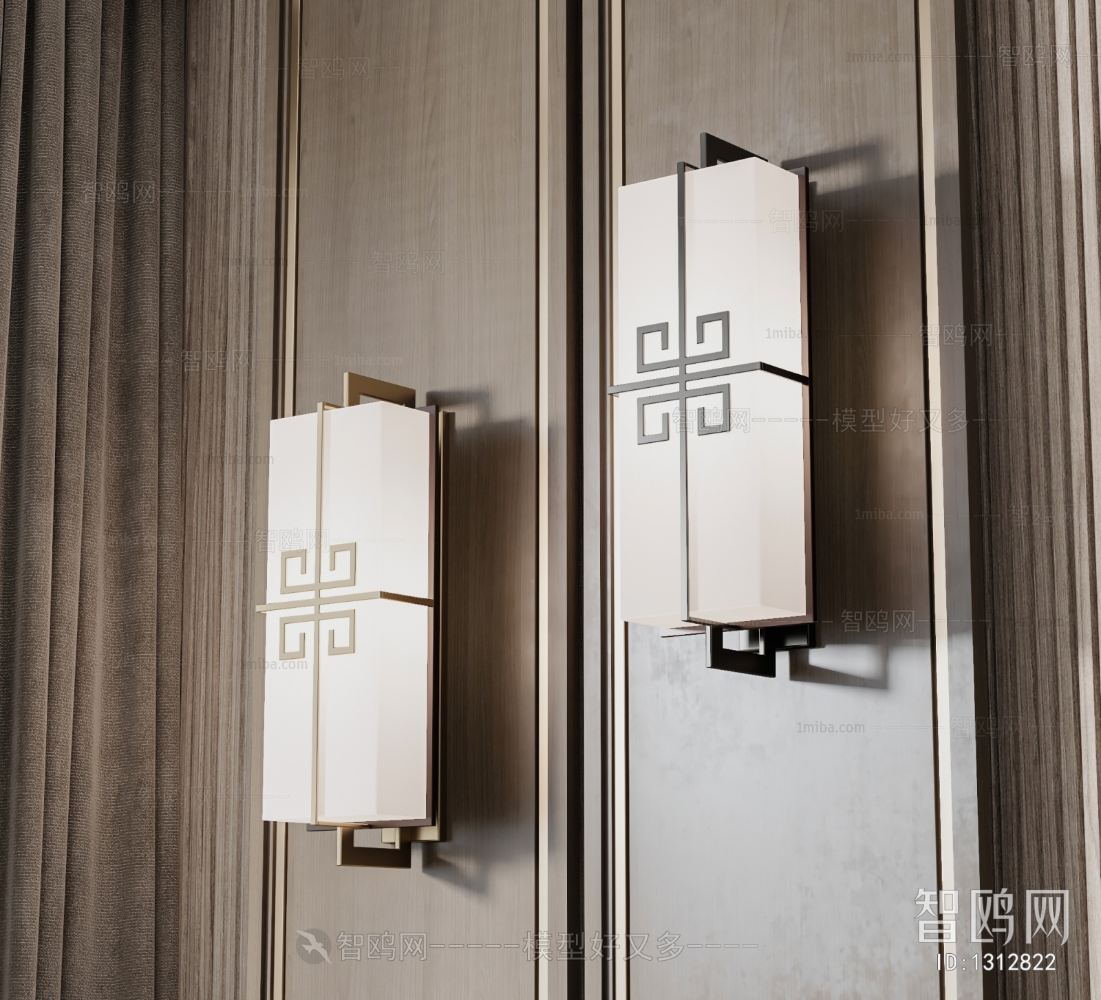 New Chinese Style Wall Lamp