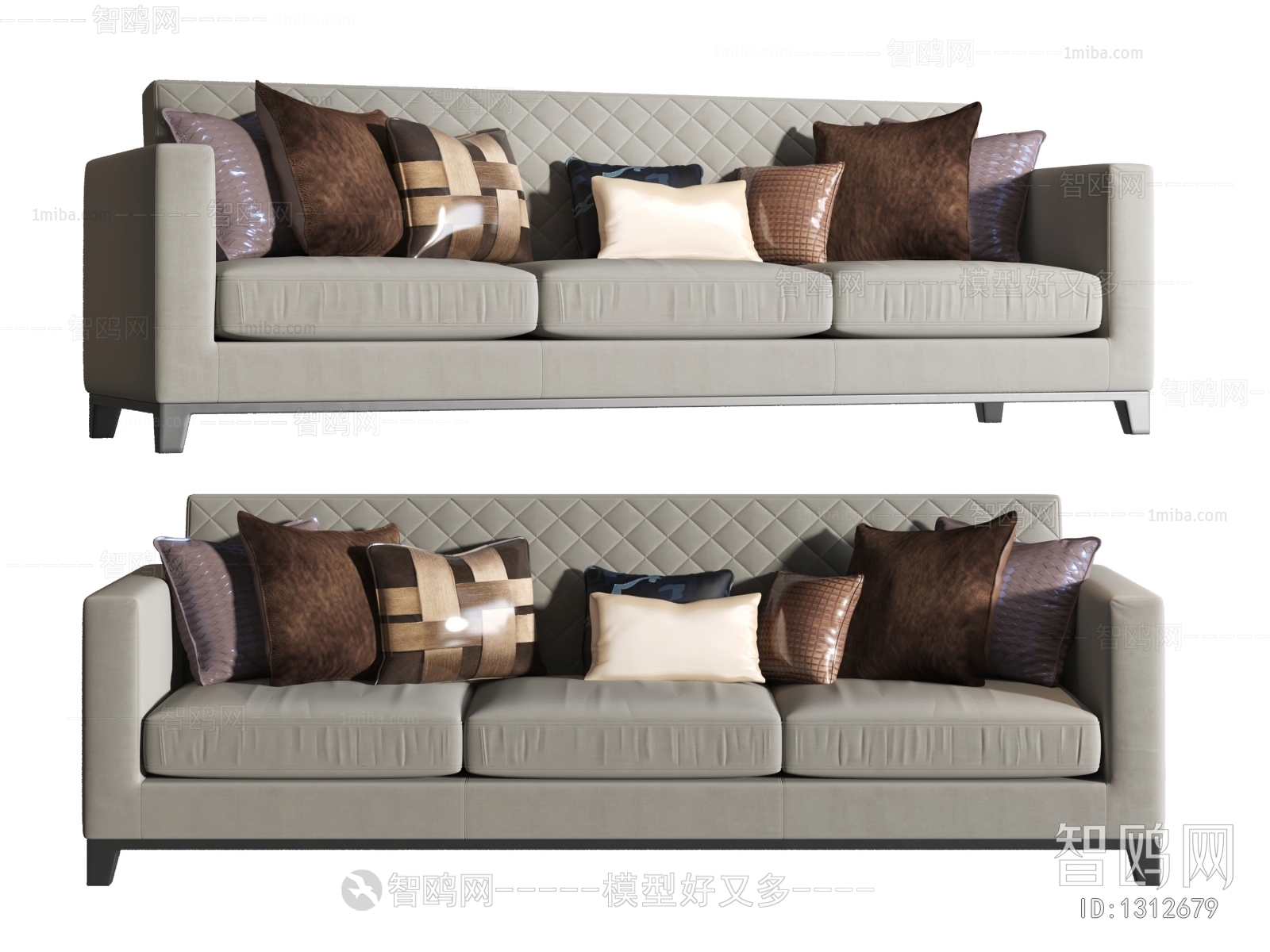 Modern Three-seat Sofa