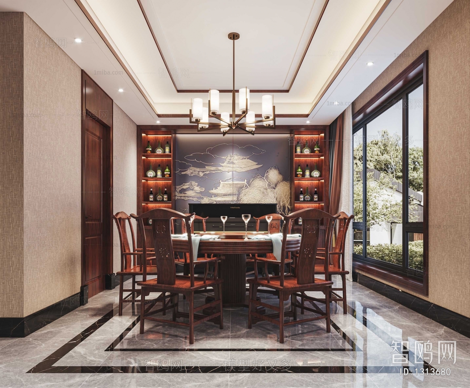 Chinese Style Dining Room