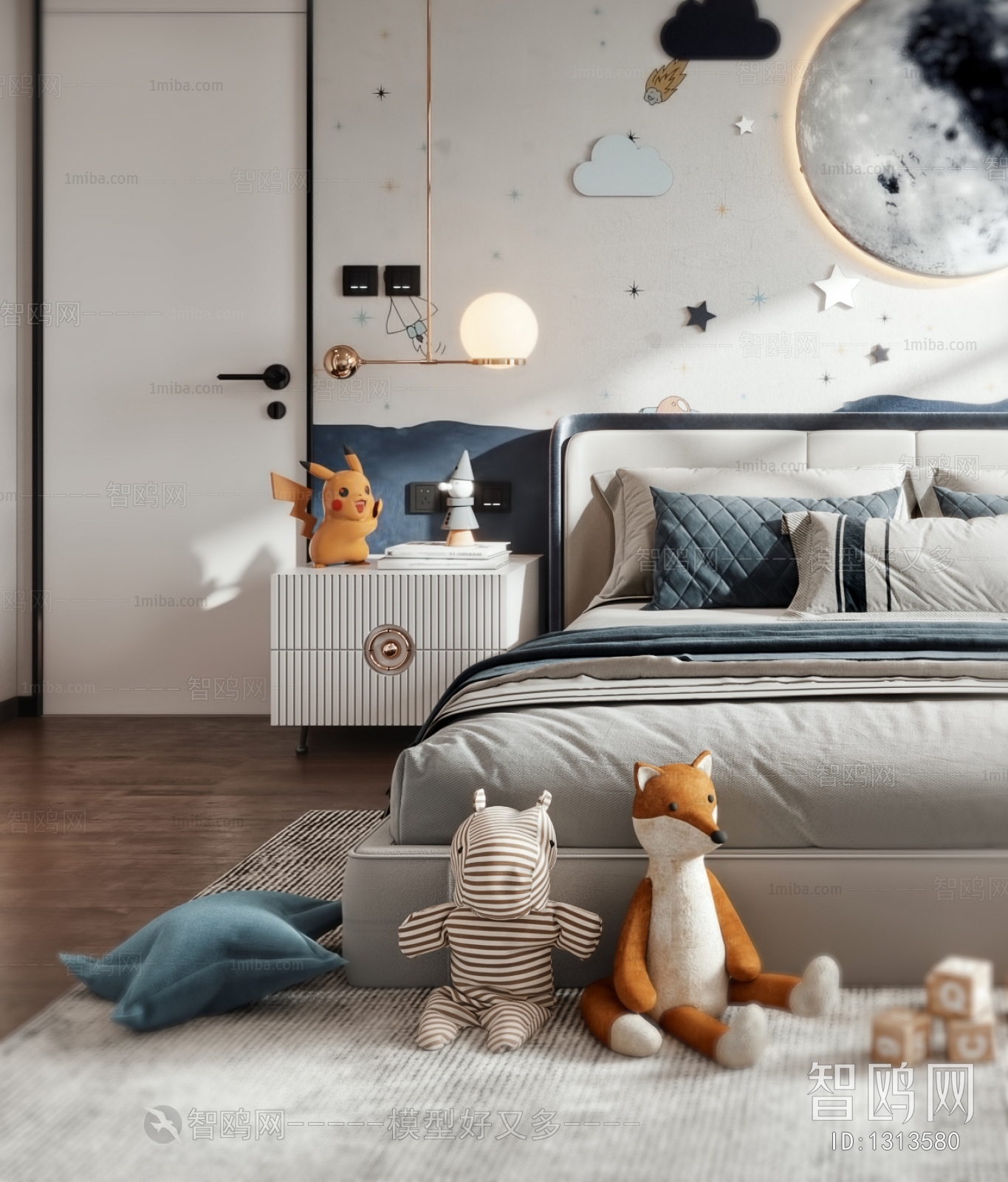 Modern Boy's Room And Son's Room