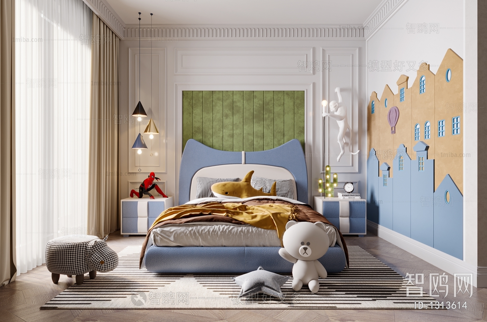 Modern Boy's Room And Son's Room