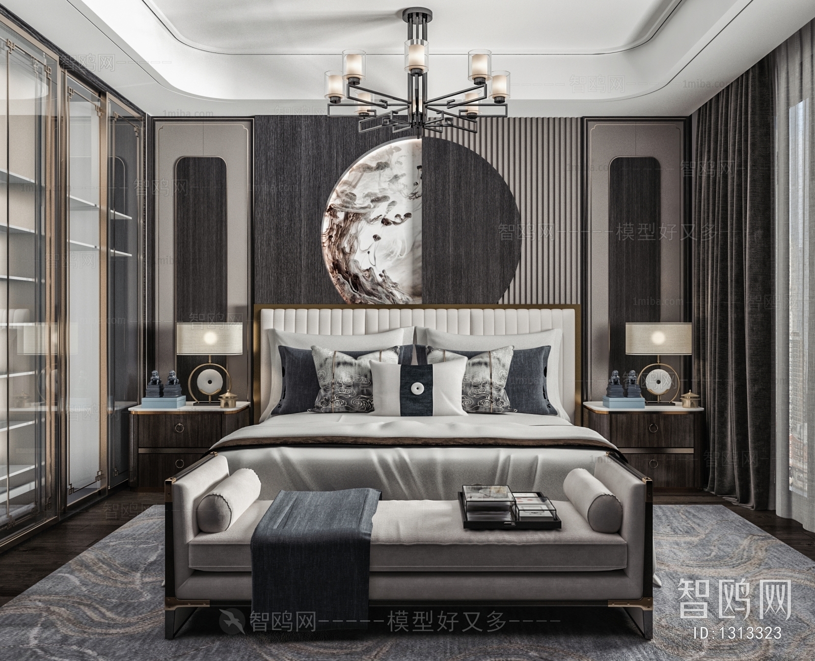 New Chinese Style Bedroom