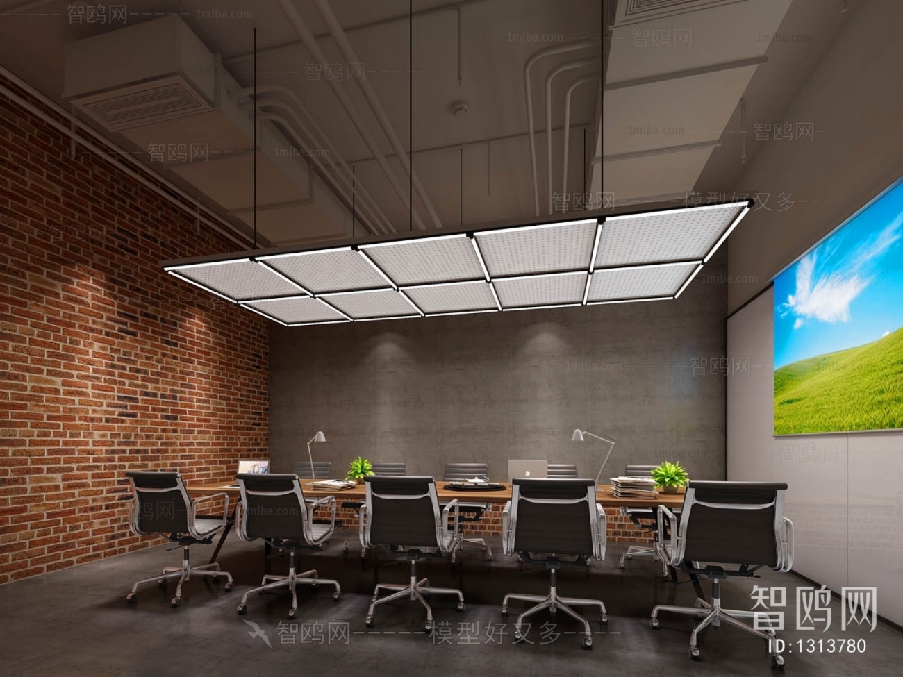 Industrial Style Meeting Room