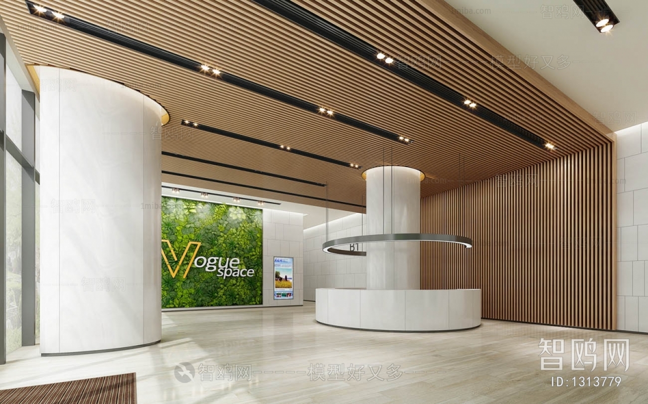 Modern Office Reception Desk