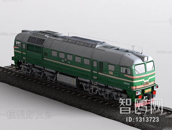 现代火车头3d模型下载
