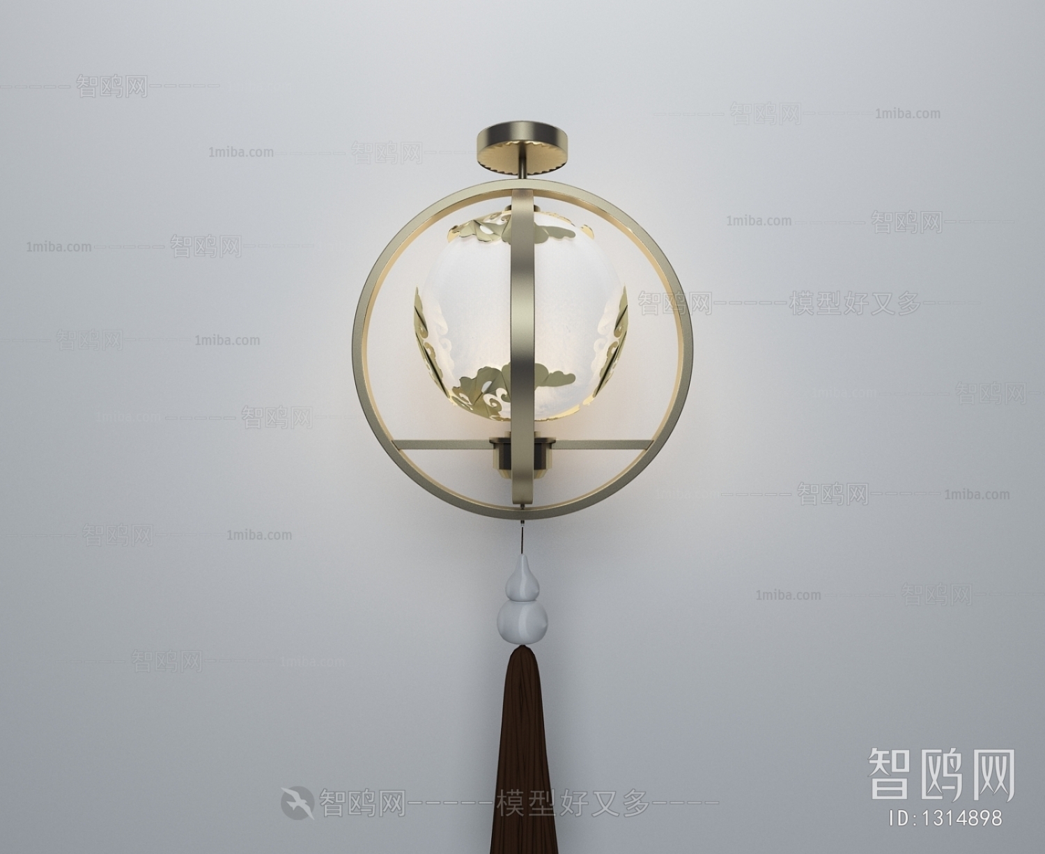 New Chinese Style Wall Lamp