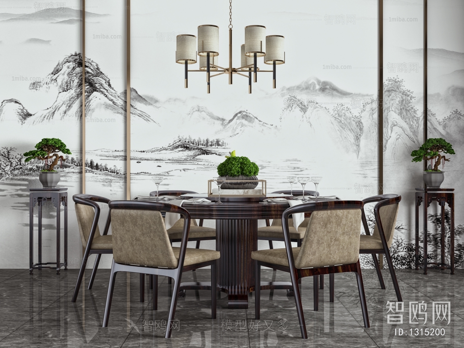 New Chinese Style Dining Table And Chairs