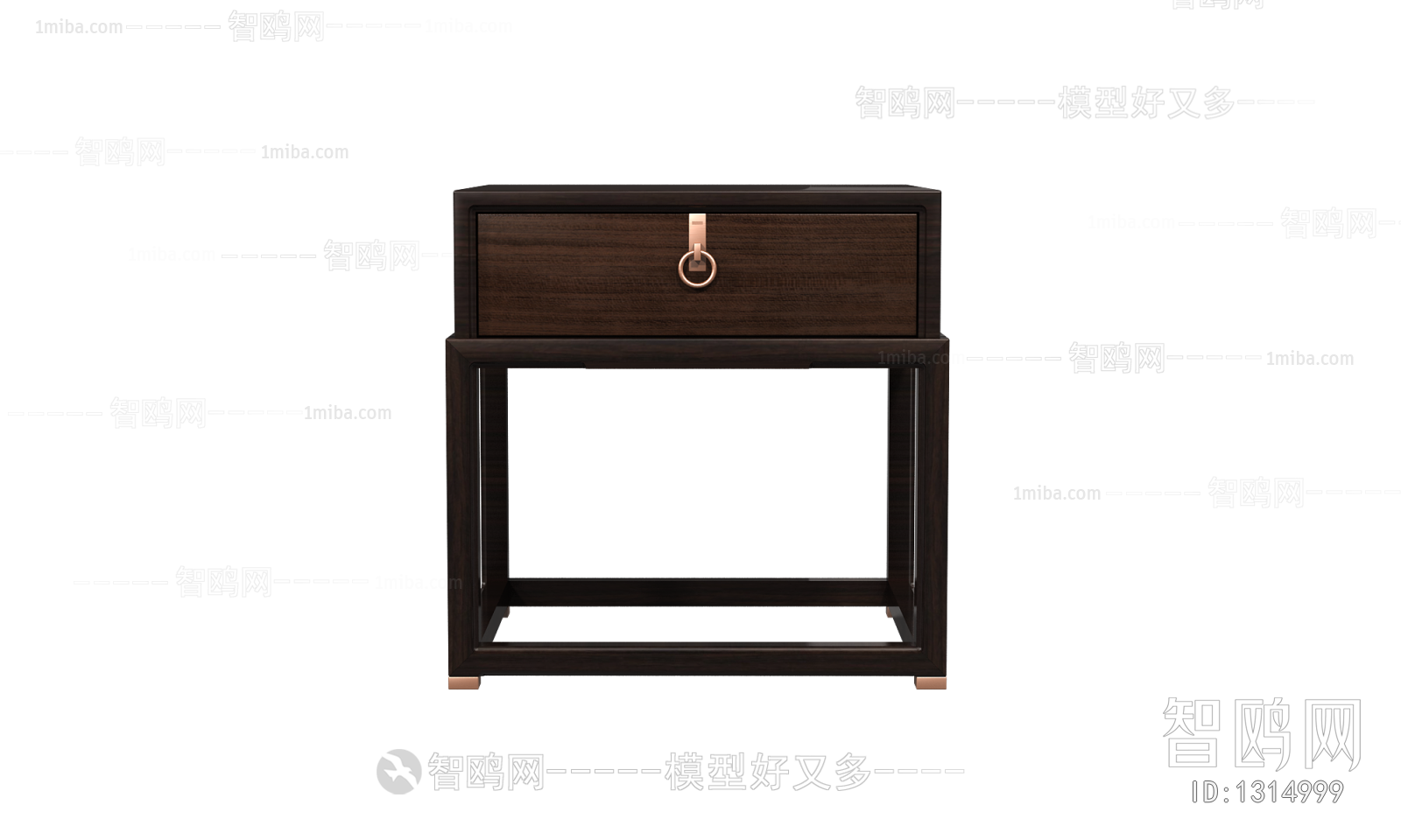 New Chinese Style Bedside Cupboard