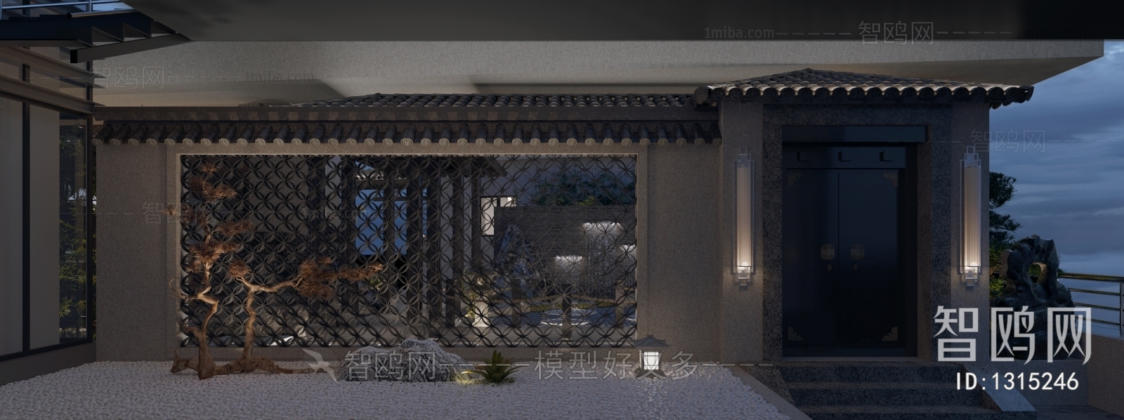 New Chinese Style Courtyard/landscape