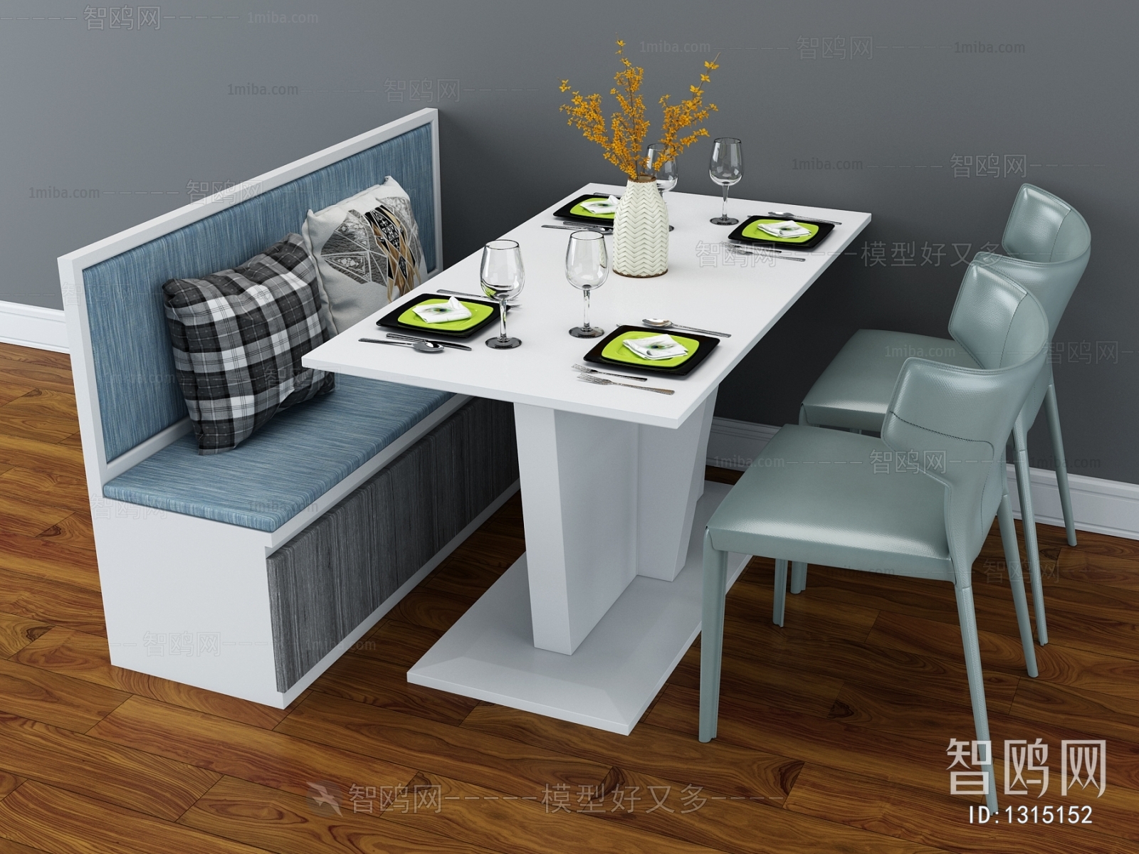 European Style Dining Table And Chairs