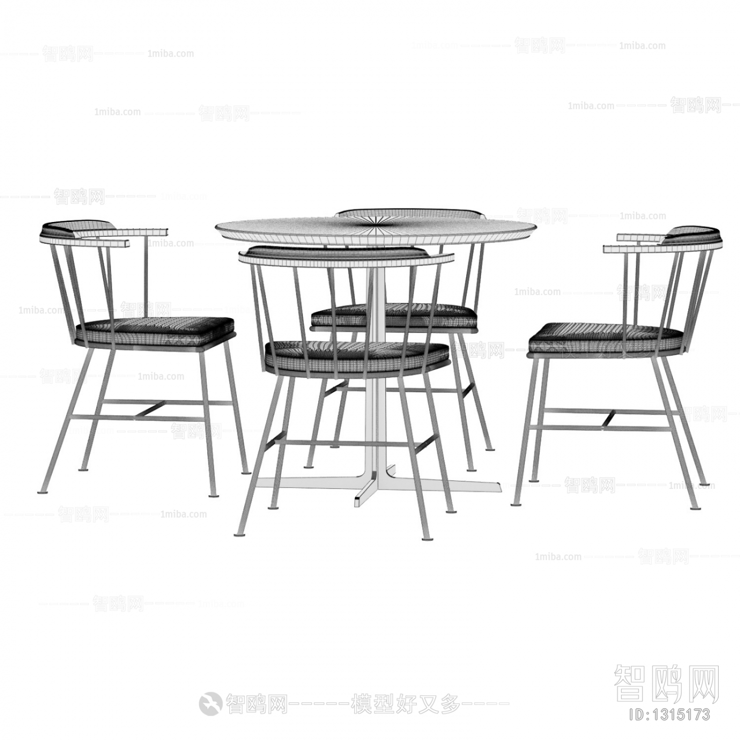 Industrial Style Dining Table And Chairs