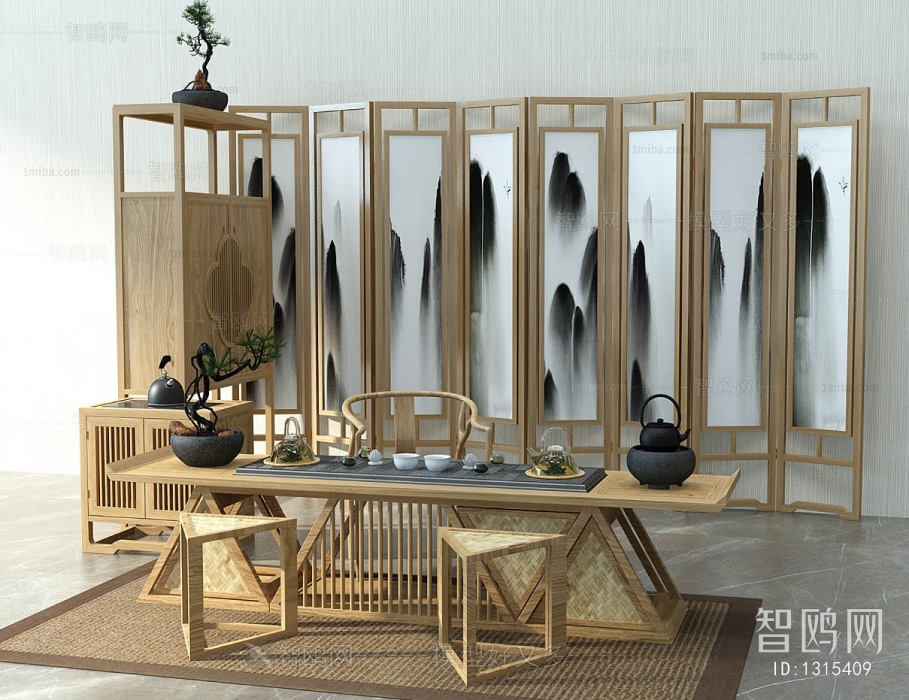 Chinese Style Tea Tables And Chairs