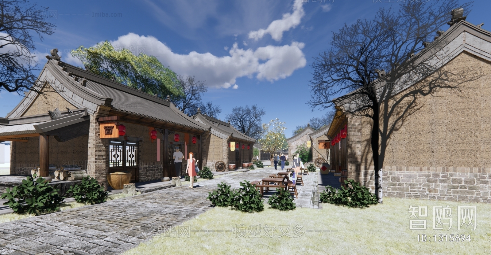 New Chinese Style Villa Appearance