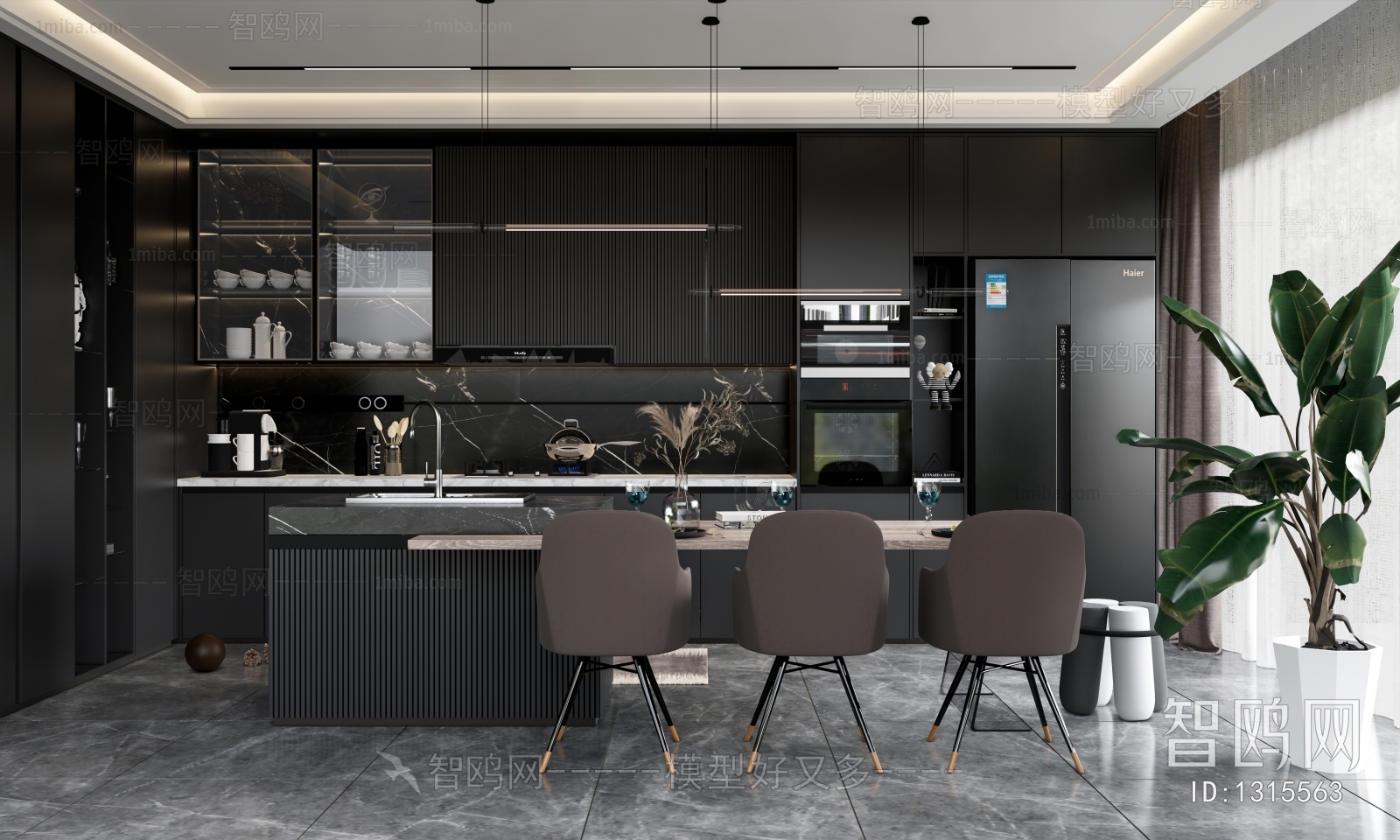 Modern Open Kitchen