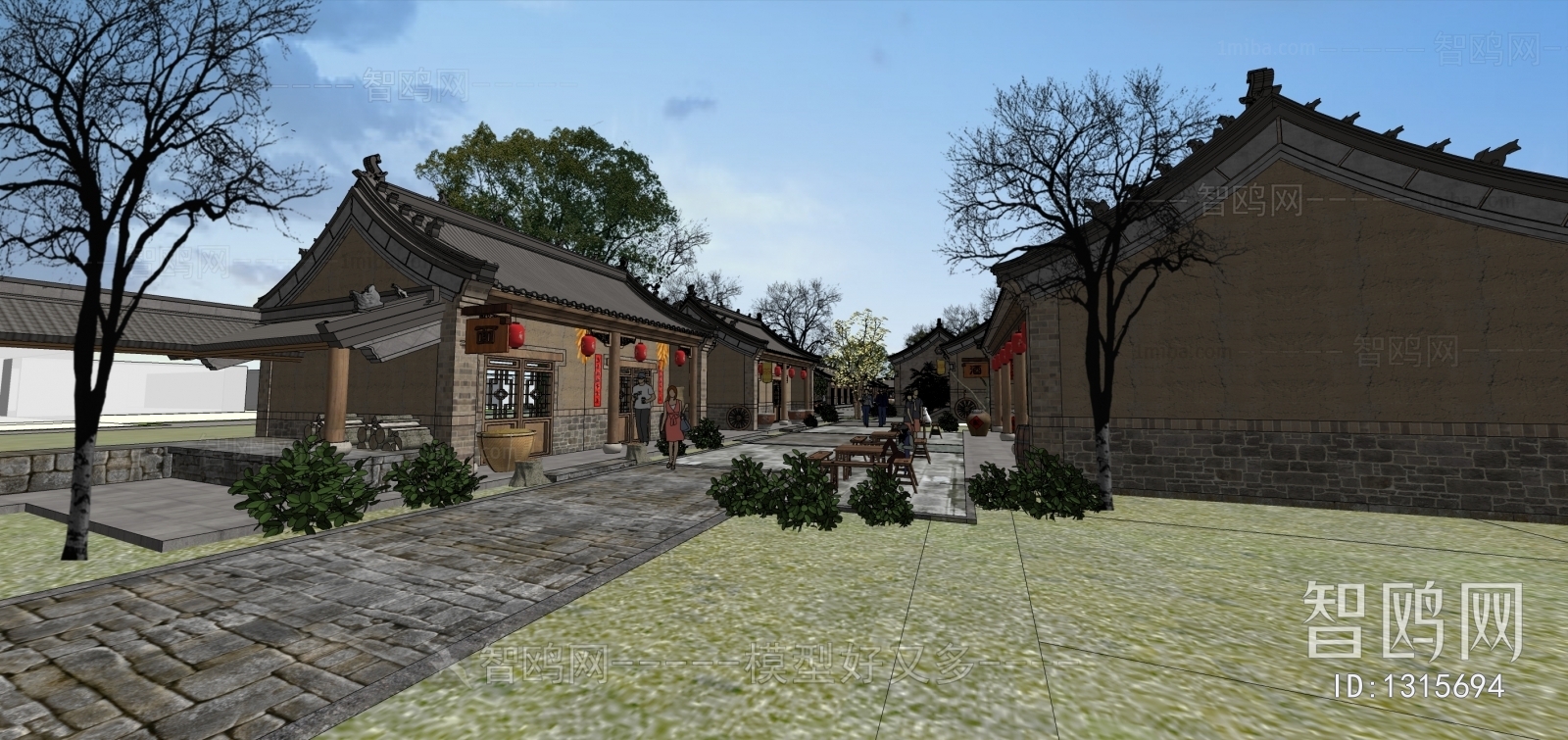 New Chinese Style Villa Appearance