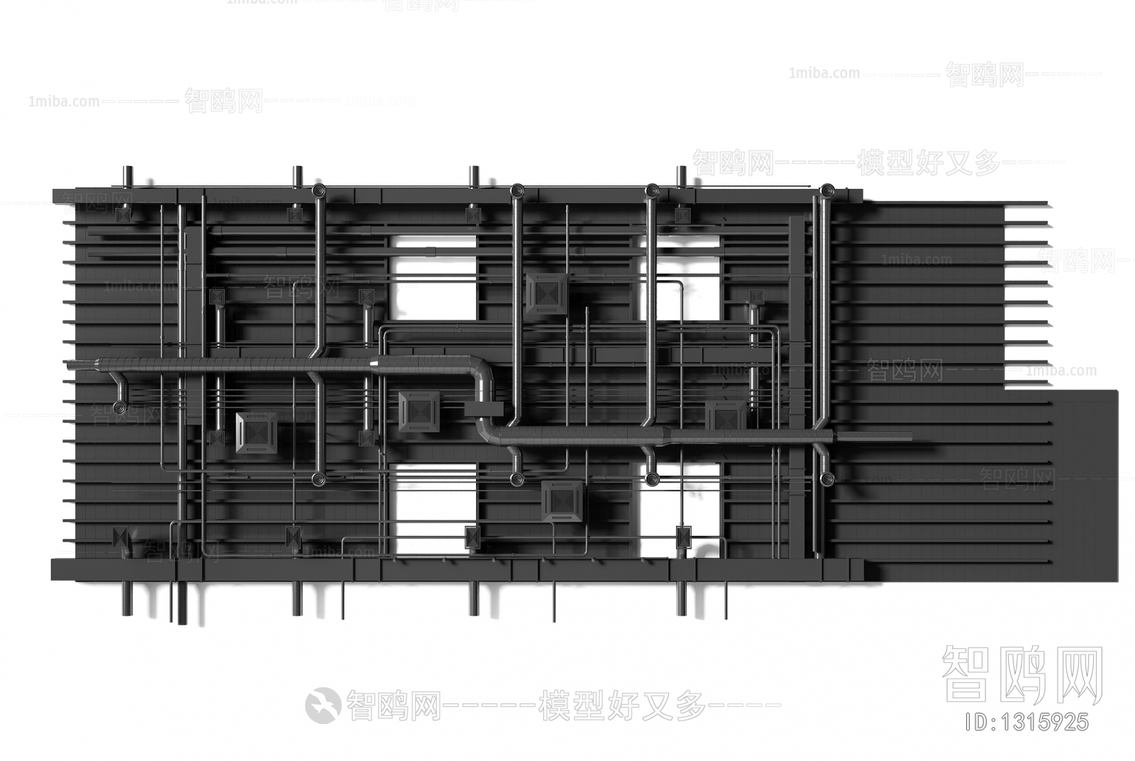 工业风管道吊顶