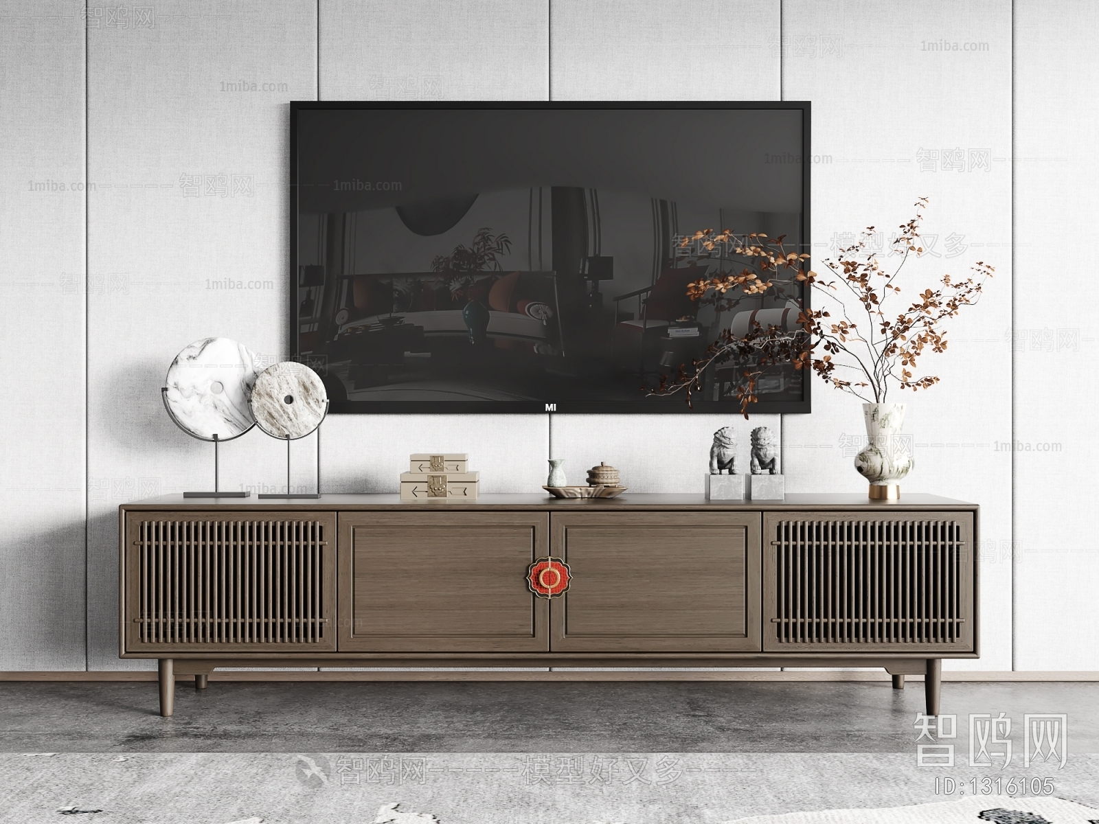 New Chinese Style TV Cabinet