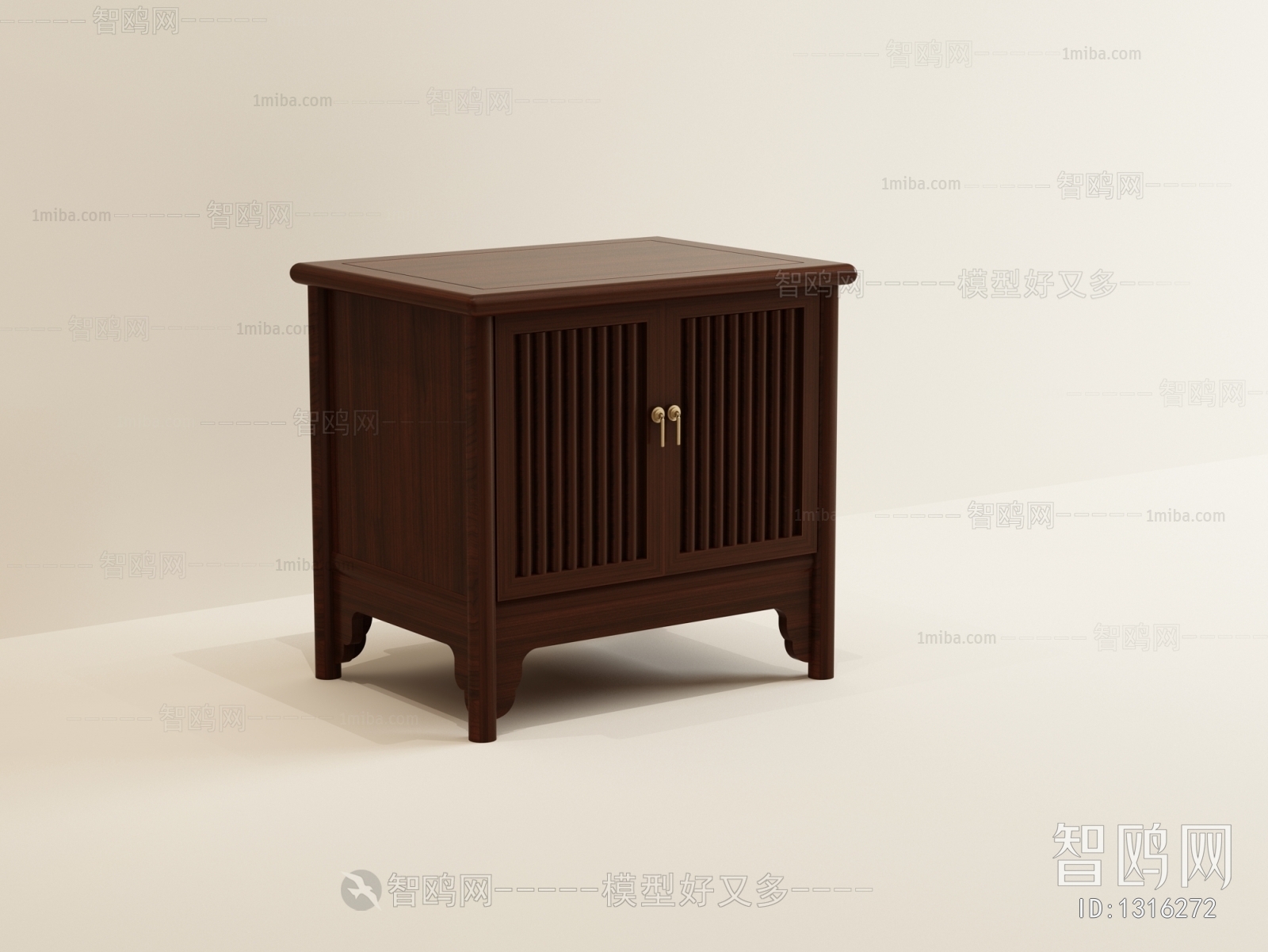 Chinese Style Bedside Cupboard