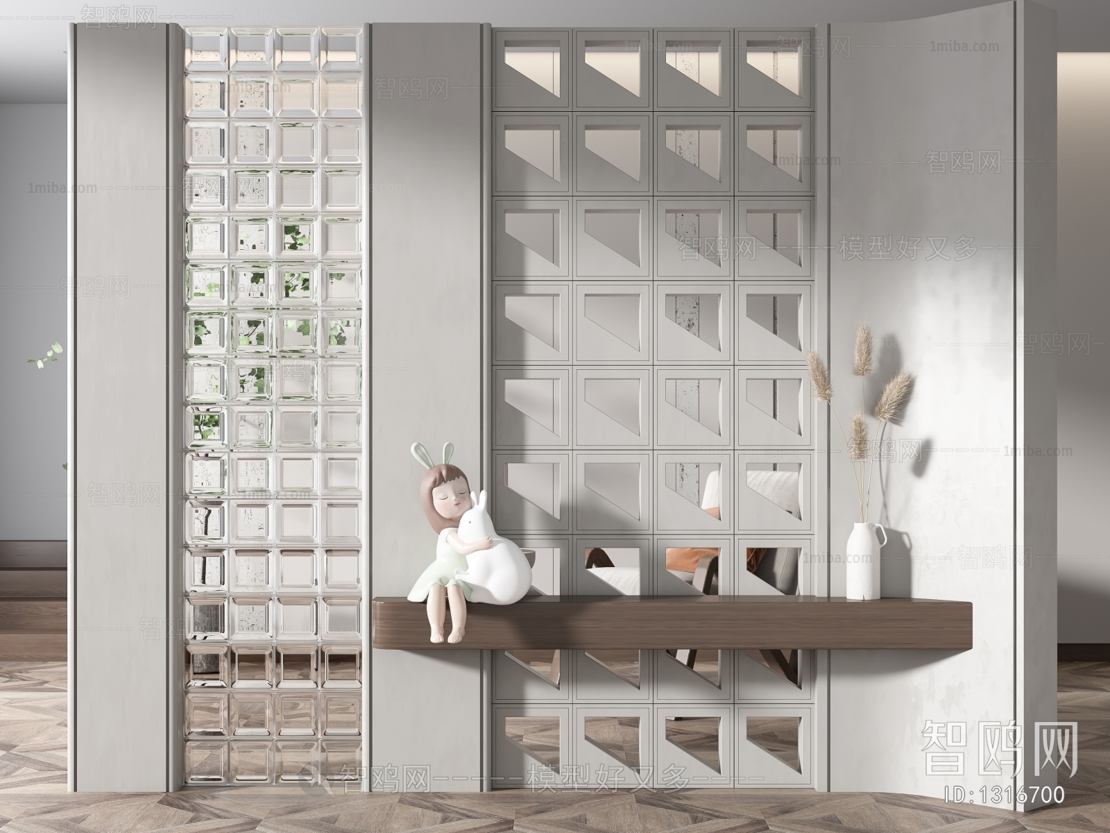 Wabi-sabi Style Partition