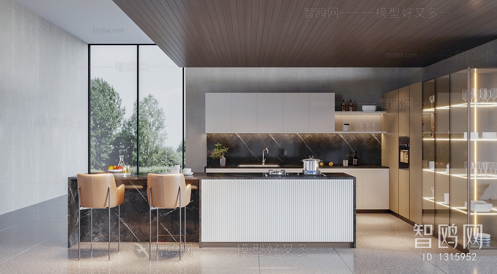 Modern Open Kitchen