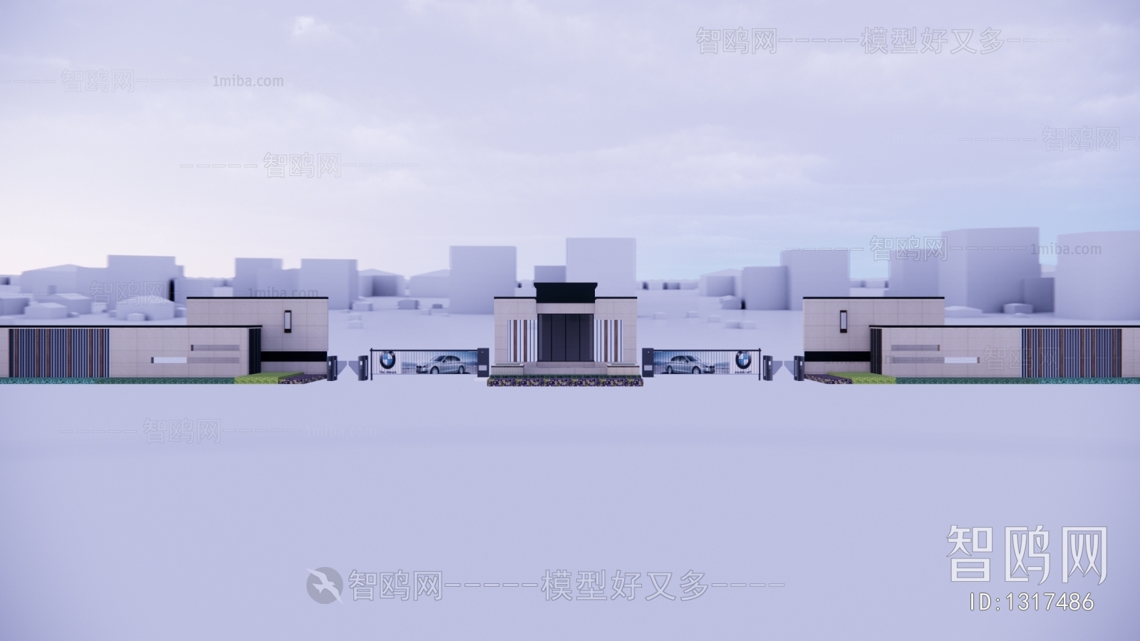 New Chinese Style Building Appearance