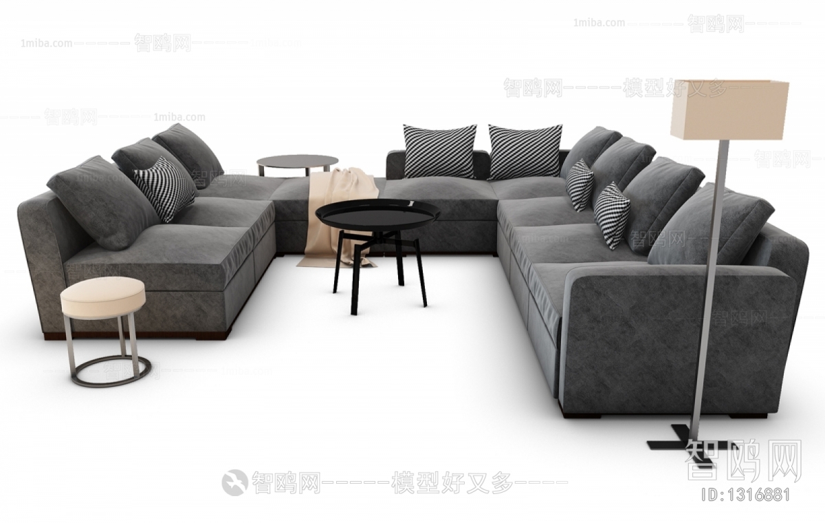 Modern Multi Person Sofa