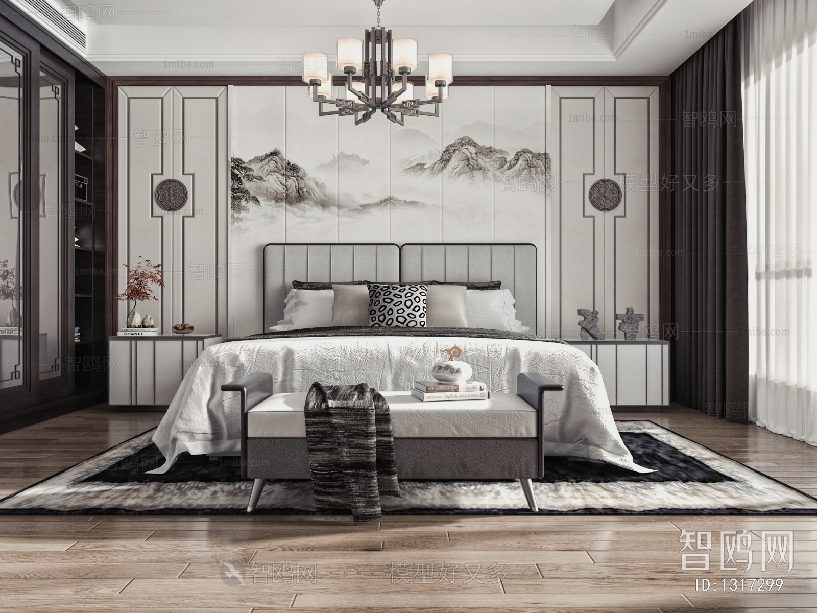 New Chinese Style Bedroom