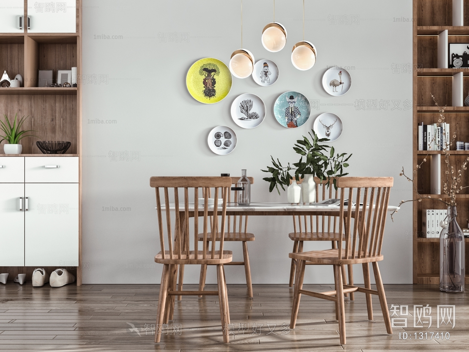 Nordic Style Dining Table And Chairs