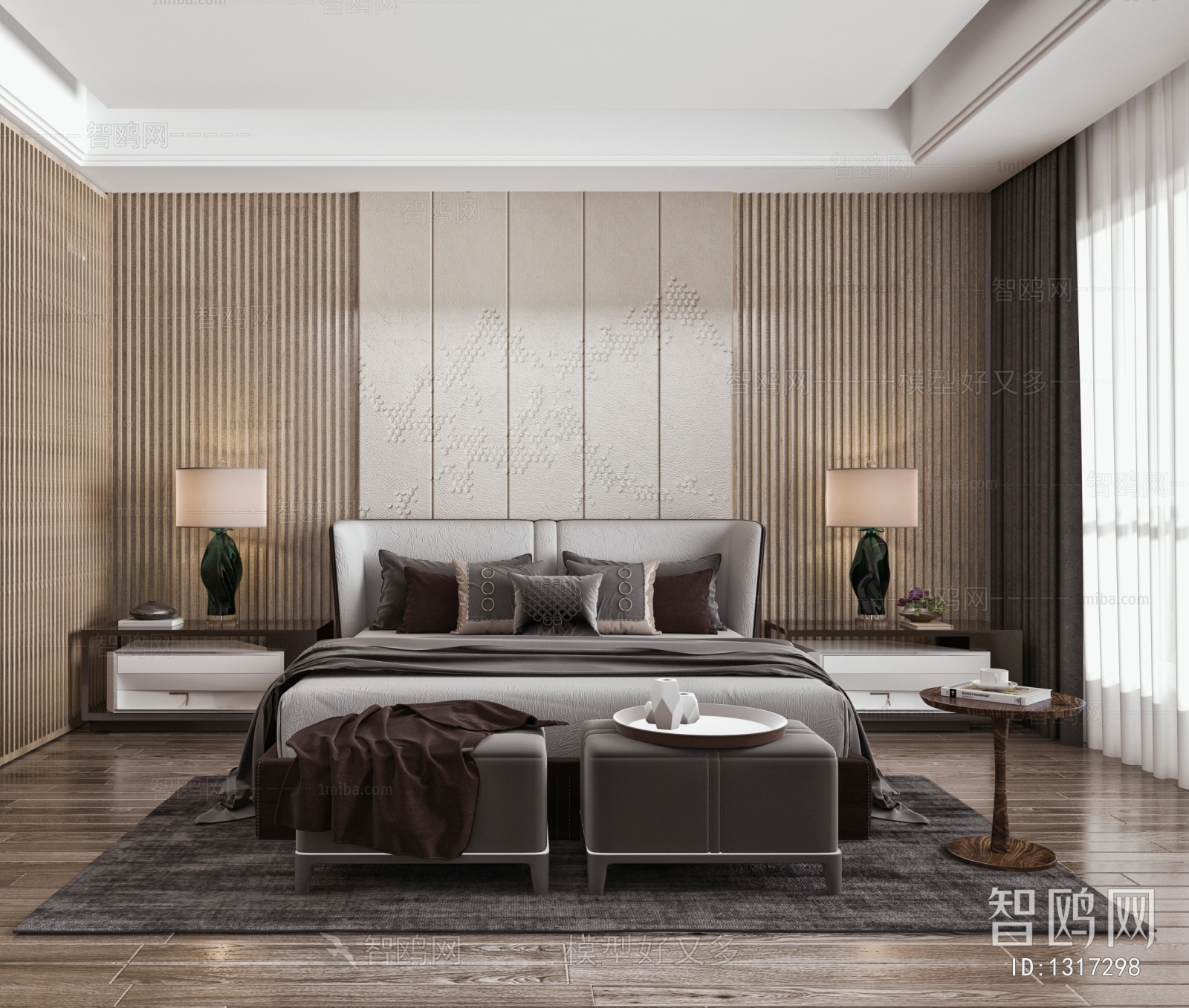 New Chinese Style Bedroom