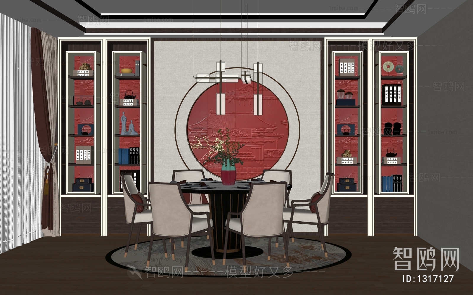 New Chinese Style Dining Room