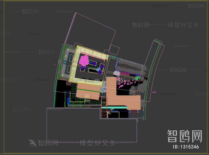 New Chinese Style Courtyard/landscape