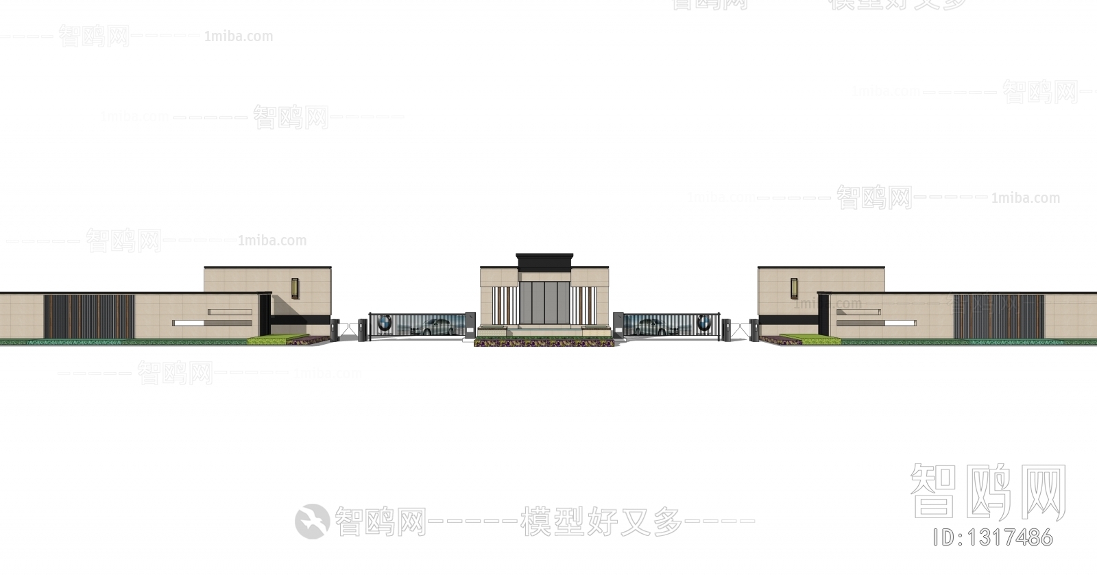 New Chinese Style Building Appearance