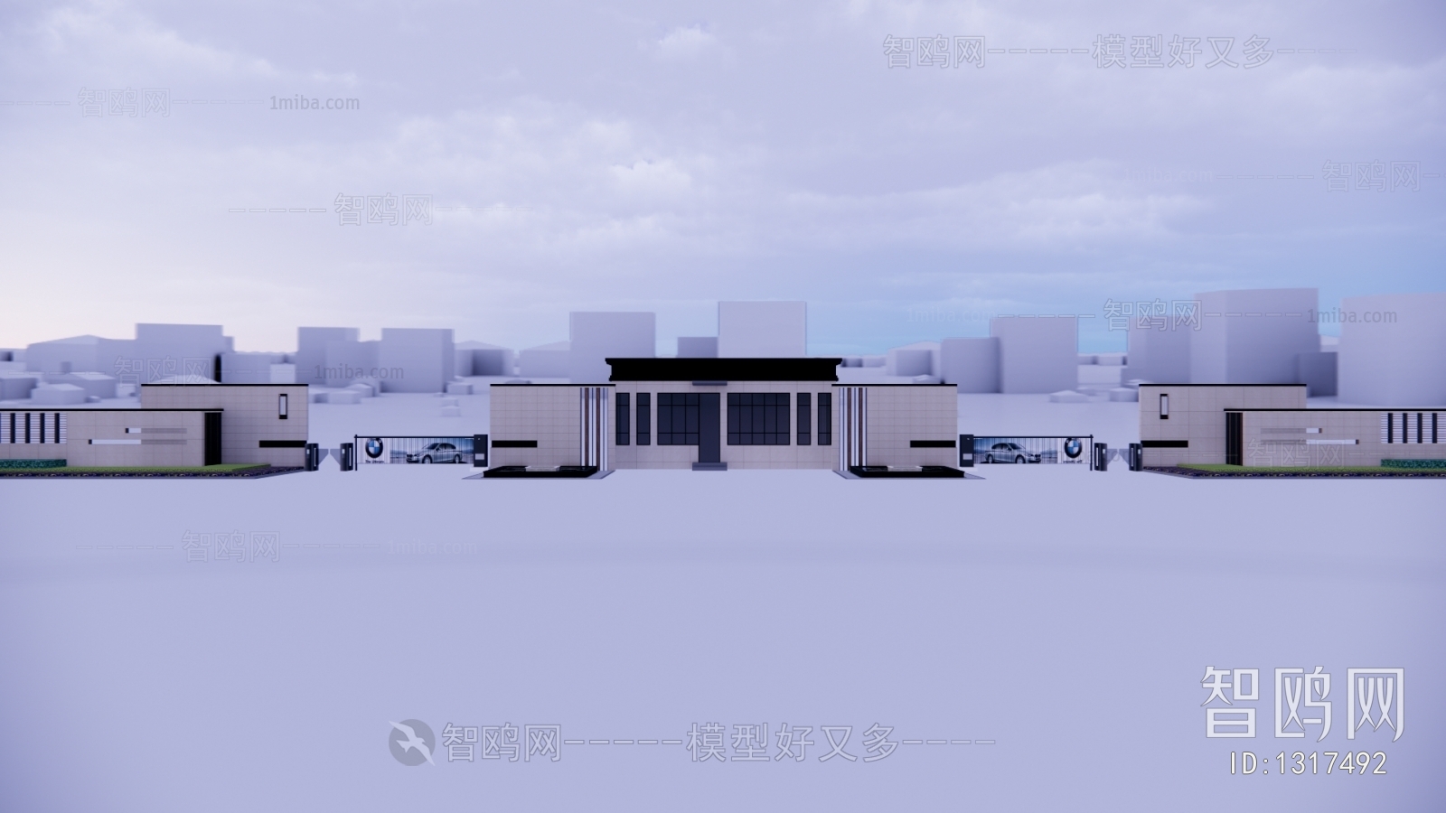 New Chinese Style Building Appearance