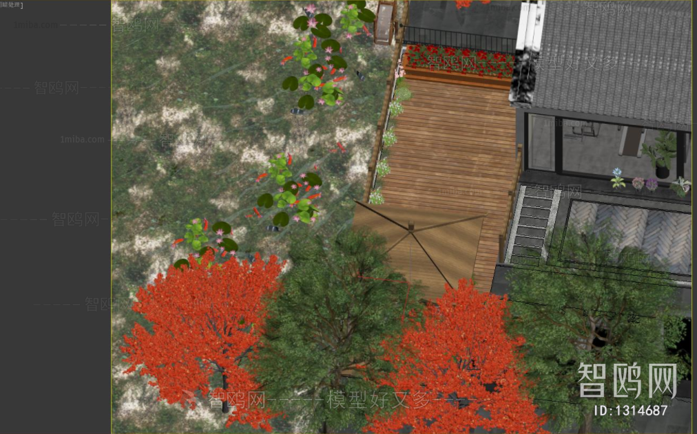 New Chinese Style Courtyard/landscape