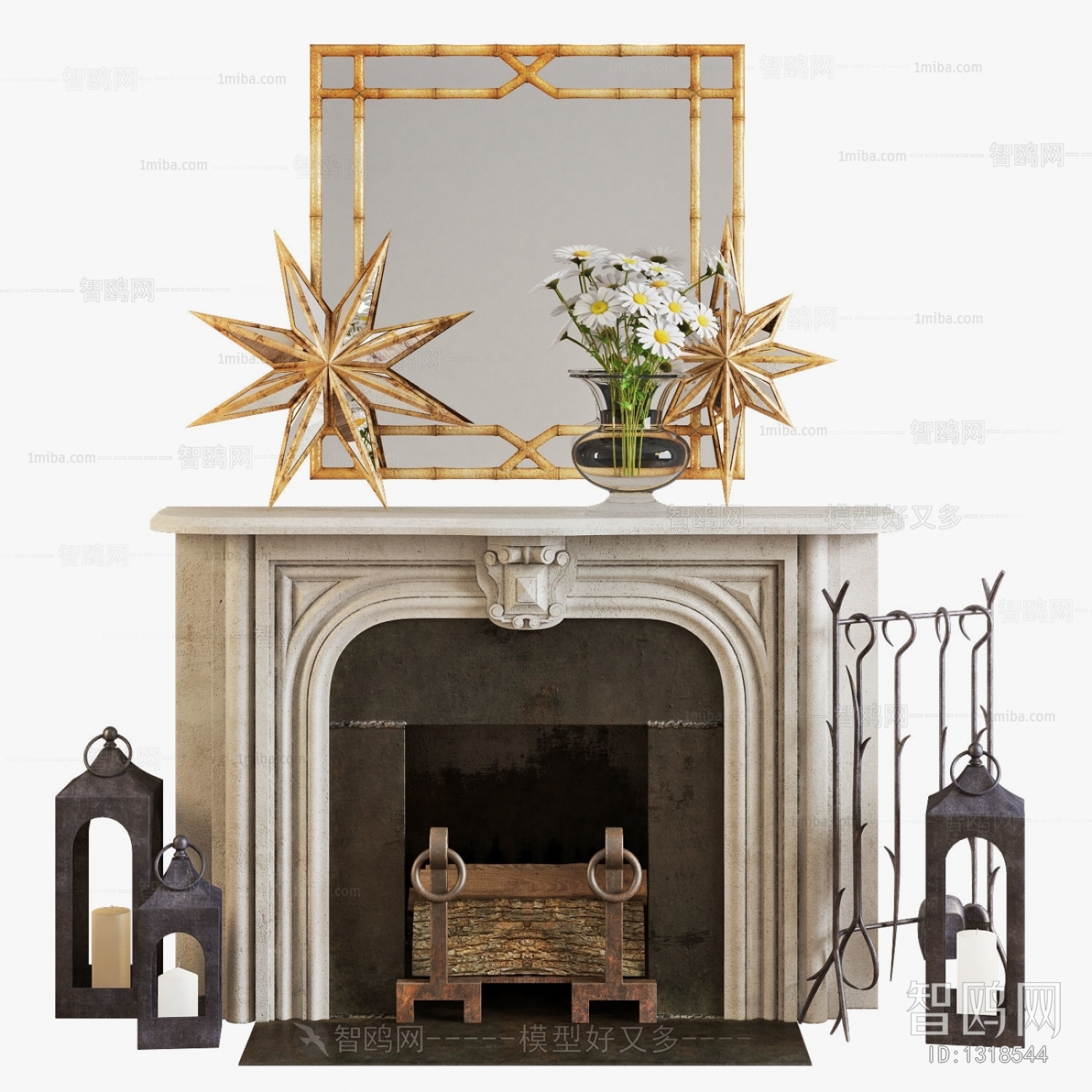 European Style Fireplace