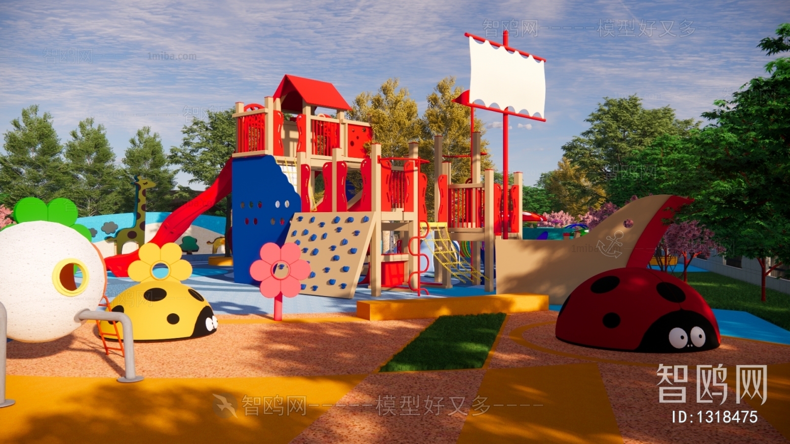 现代儿童游乐场
