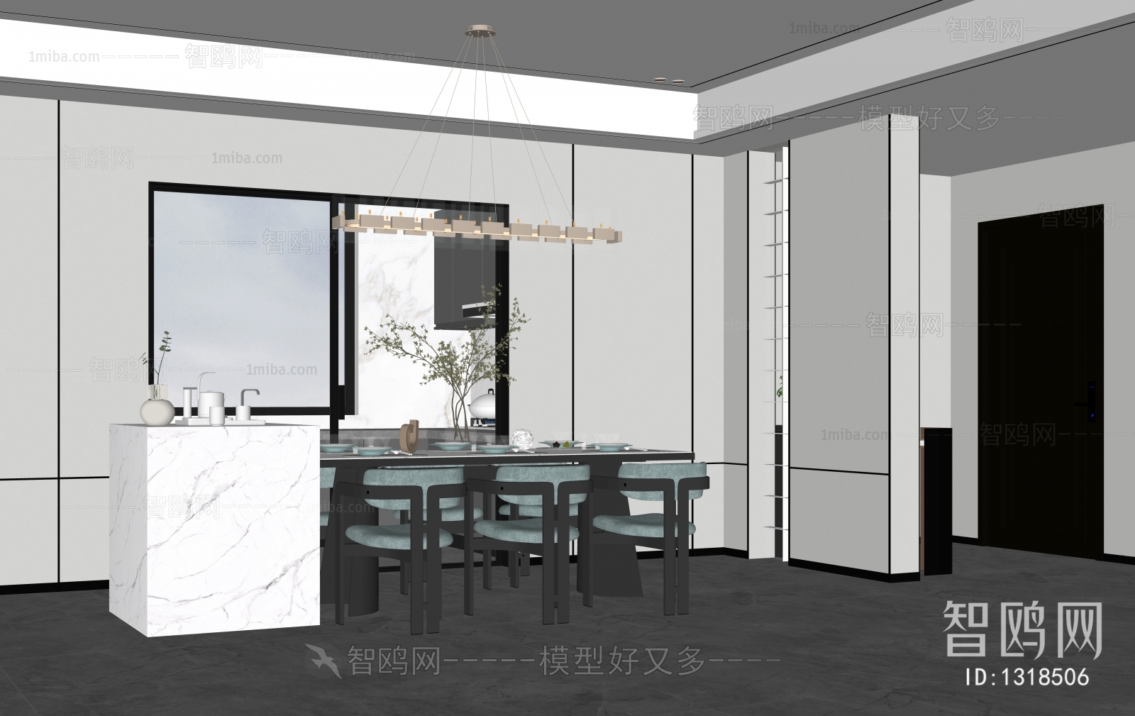 New Chinese Style Dining Room