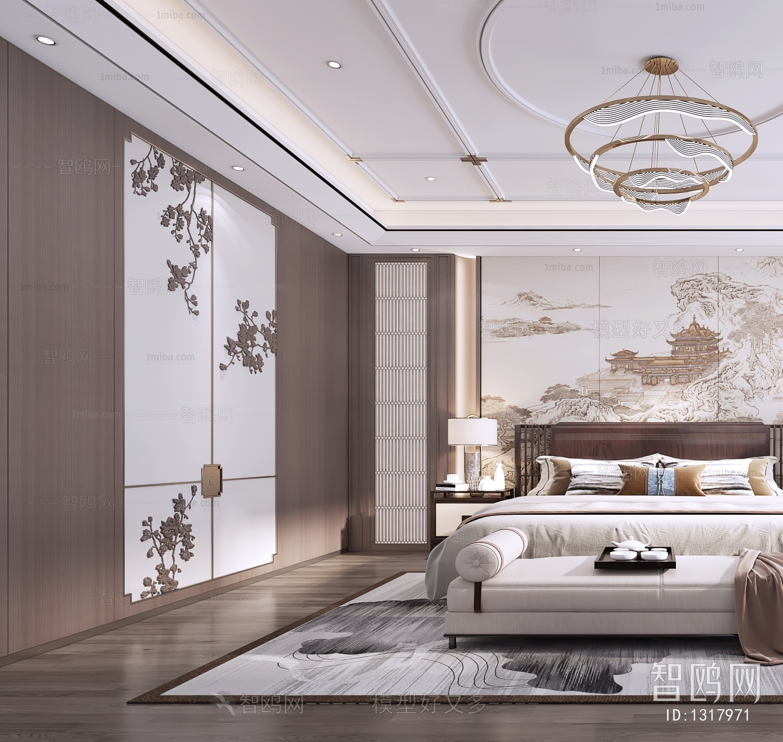 New Chinese Style Bedroom