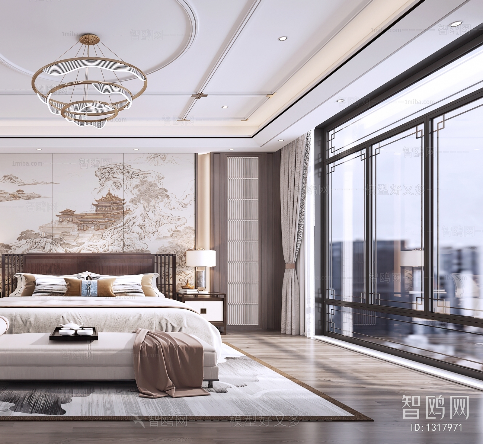 New Chinese Style Bedroom