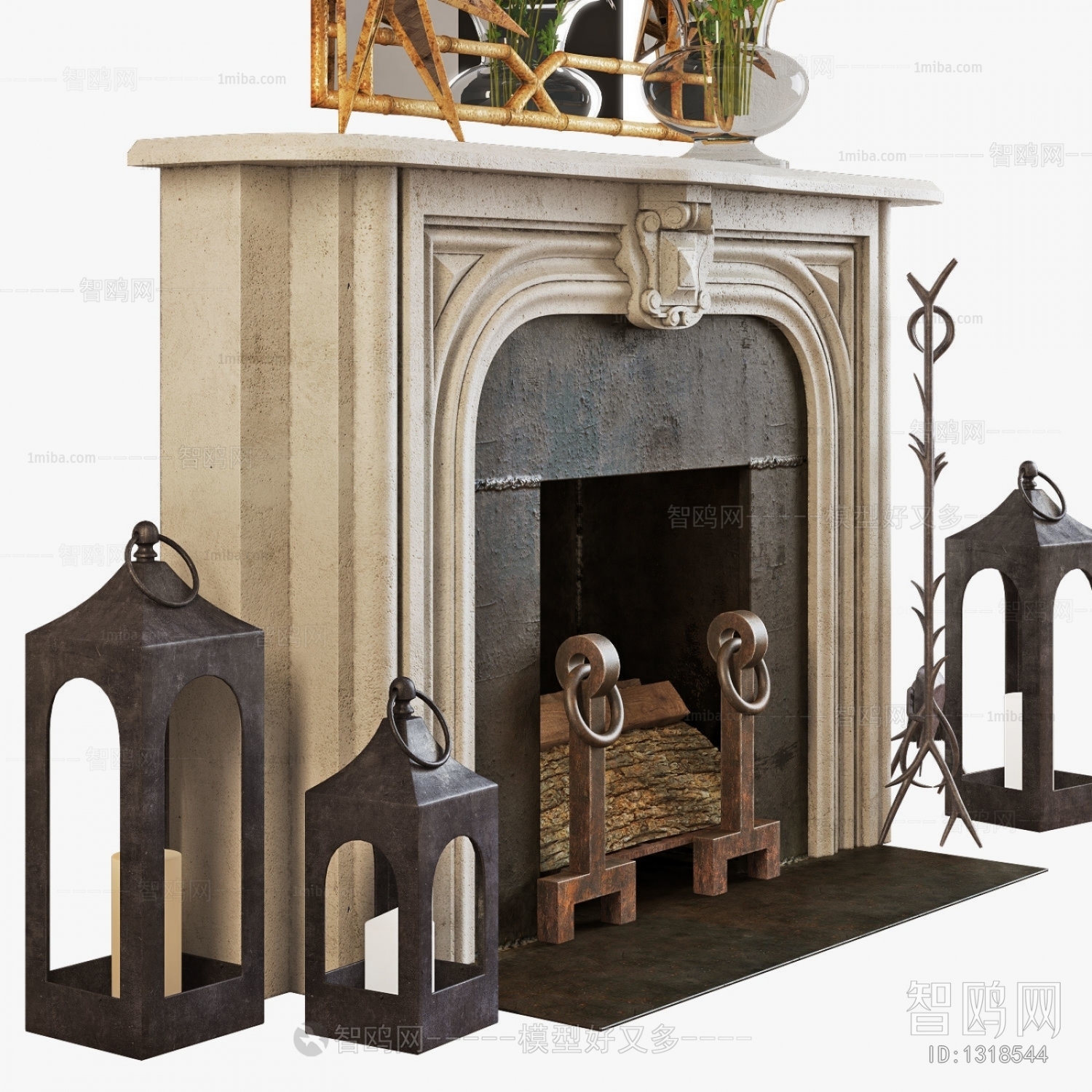 European Style Fireplace