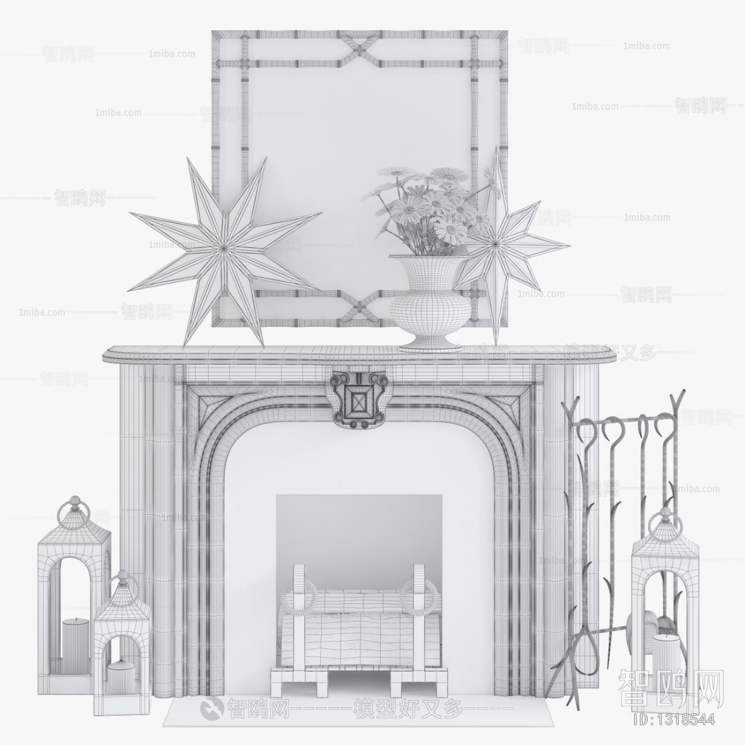 European Style Fireplace