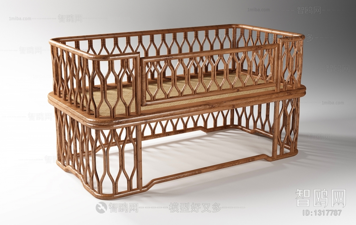 New Chinese Style Child's Bed
