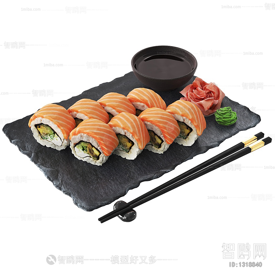 日本寿司卷 食物